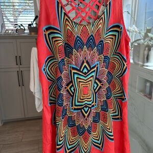 Vibrant Geometric Women's Top